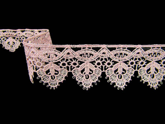 Koronka 3,5cm gipiurowa antyczny róż