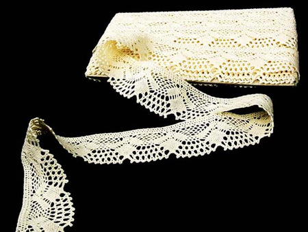 Koronka 4,5cm bawełniana naturalna