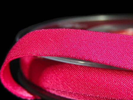 Taśma 10mm elastyczna KRYSZTAŁEK neon róż