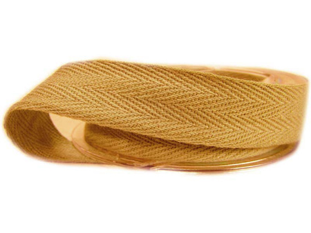 Taśma 20mm bawełniana karmelowy beż