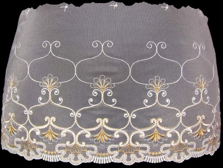 Koronka 18cm tiulowa biała