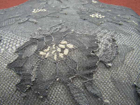 Koronka 70cm elastyczna popiel