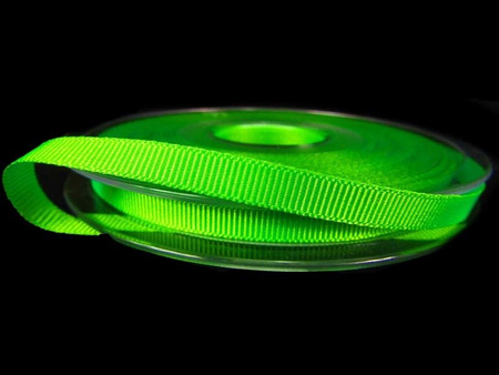 Taśma 6mm ryps poliestrowa neon zielony