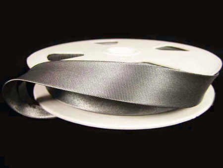 Lamówka 1,5cm atłasowa popiel stalowy