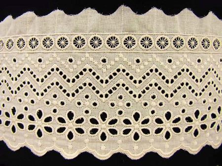 Koronka 11,5cm haft angielski natural