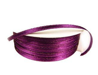 Wstążka 3mm atłas REXOR śliwka