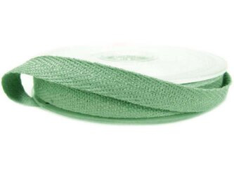 Taśma 10mm bawełniana jodełka szałwia