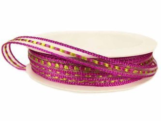 Wstążka 6mm organtyna PRZEPLOT amarant