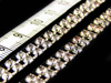 Taśma 3mm łańcuch dwurzędowa cyrkonia