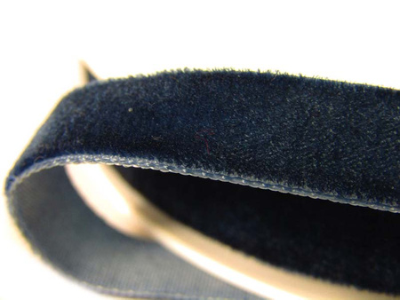 Aksamitka 9mm granat indygo