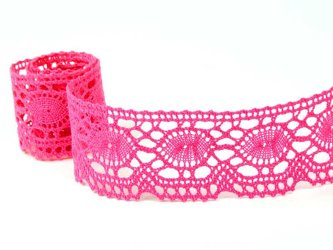 Koronka 4,5cm bawełniana amarant