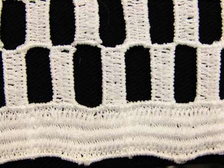 Koronka 130cm gipiurowa ivory