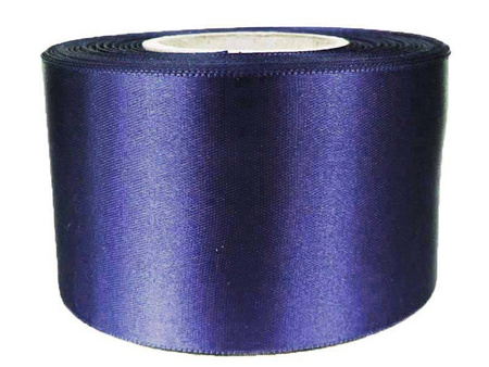 Wstążka 60mm atłas jasny granat