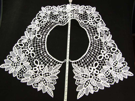 Kołnierzyk damski gipiura biały