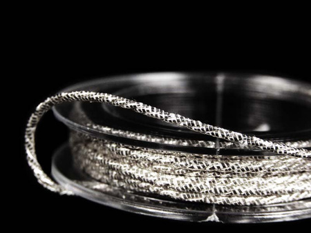 Sznurek 1,2mm metalizowany srebrny