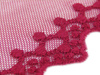 Koronka 5cm tiulowa bordo 