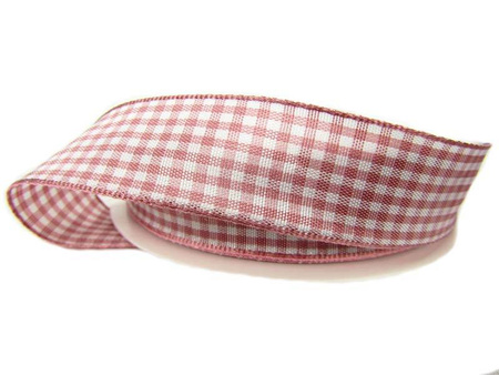 Wstążka 25mm pepito antyczny róż