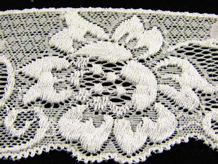 Koronka 6cm elastyczna biała