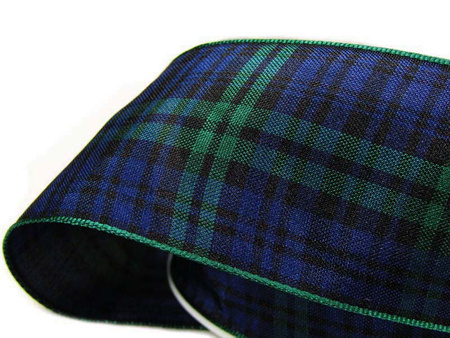 Wstążka 40mm kratka szkocka Black Watch