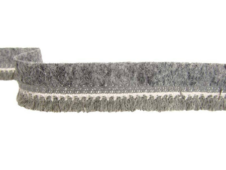 Taśma 2,8cm FRĘDZEL wełna popiel