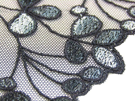 Wstawka 20cm tiulowa czarna