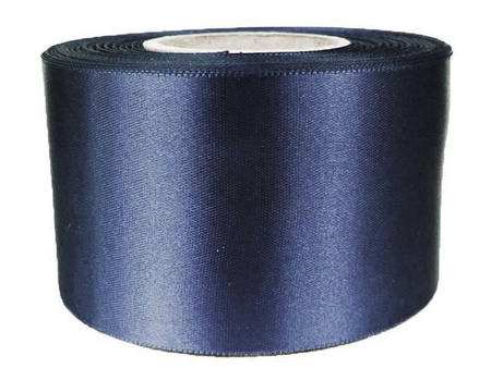 Wstążka 60mm atłas granat