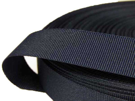 Taśma 16mm ryps poliestrowa ciemny granat