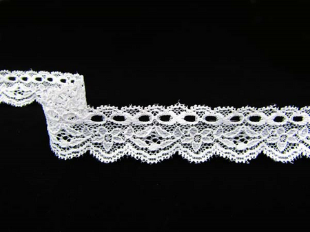 Koronka 3cm elastyczna biała