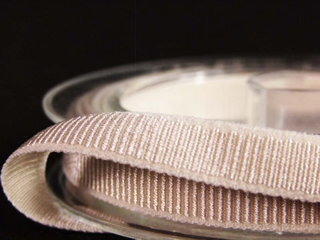 Taśma 8mm elastyczna ryps jasny beż