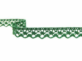 Koronka 1,2cm bawełniana ciemnozielona