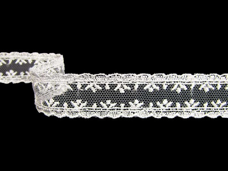 Wstawka 2cm tiulowa biała