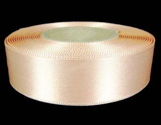 Wstążka 24mm atłas jasna morela