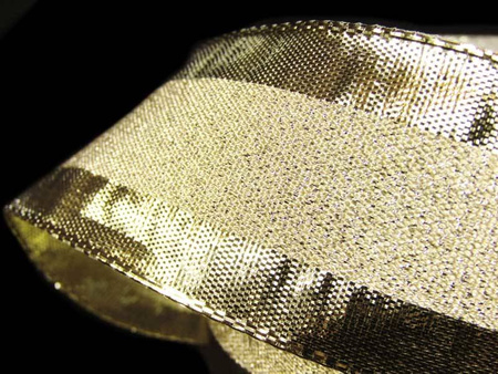 Wstążka 40mm lurex złota