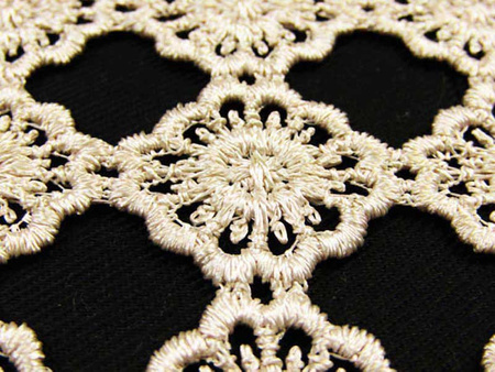 Koronka 155cm gipiurowa beż