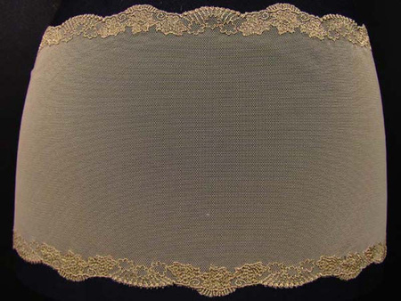 Wstawka 17cm tiulowa beż