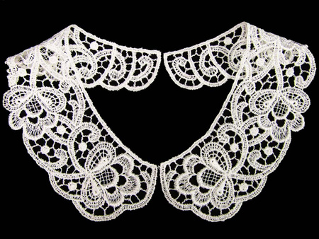 Kołnierzyk damski gipiura biały