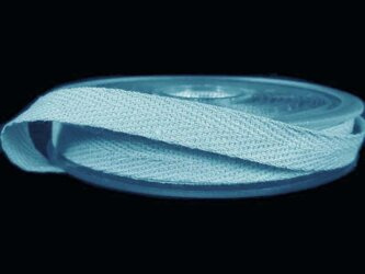 Taśma 10mm bawełniana jodełka niebieski