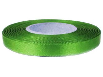 Wstążka 10mm atłas oliwka świeża
