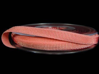 Taśma 8mm elastyczna ryps łosoś