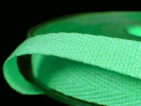 Taśma 10mm bawełniana jodełka mięta