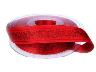 Wstążka 16mm atłas FIORE czerwona