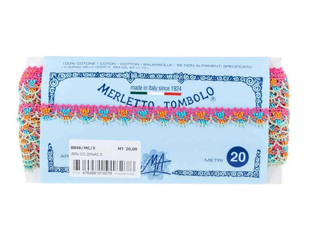 Koronka 1,8cm bawełniano-akrylowa amarant