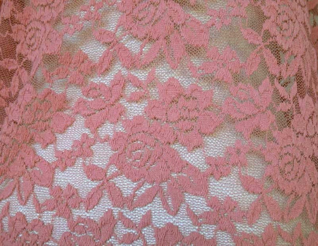 Koronka 150cm elastyczna antyczny róż