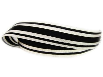 Taśma 20mm ryps lampas kość słoniowa