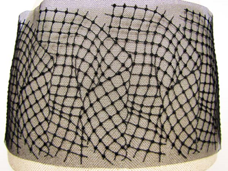 Wstawka 17cm tiulowa czarna