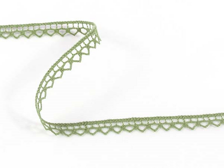 Koronka 1cm bawełniana ciemny len