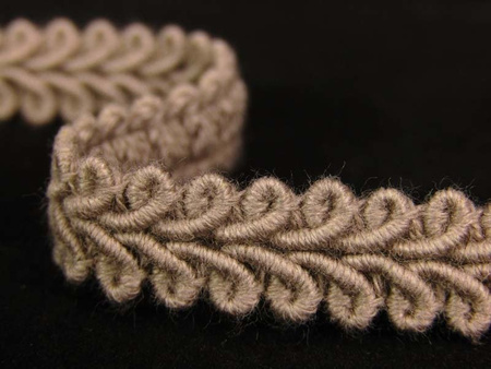 Taśma 1cm galonowa bawełna beż