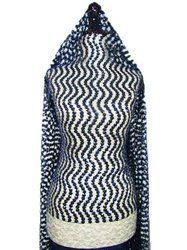 Koronka tiulowa z cekinem granat