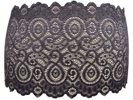 Wstawka 17cm elatyczna ciemny popiel