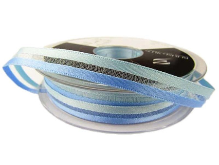 Wstążka 10mm atłas PASY błękitna